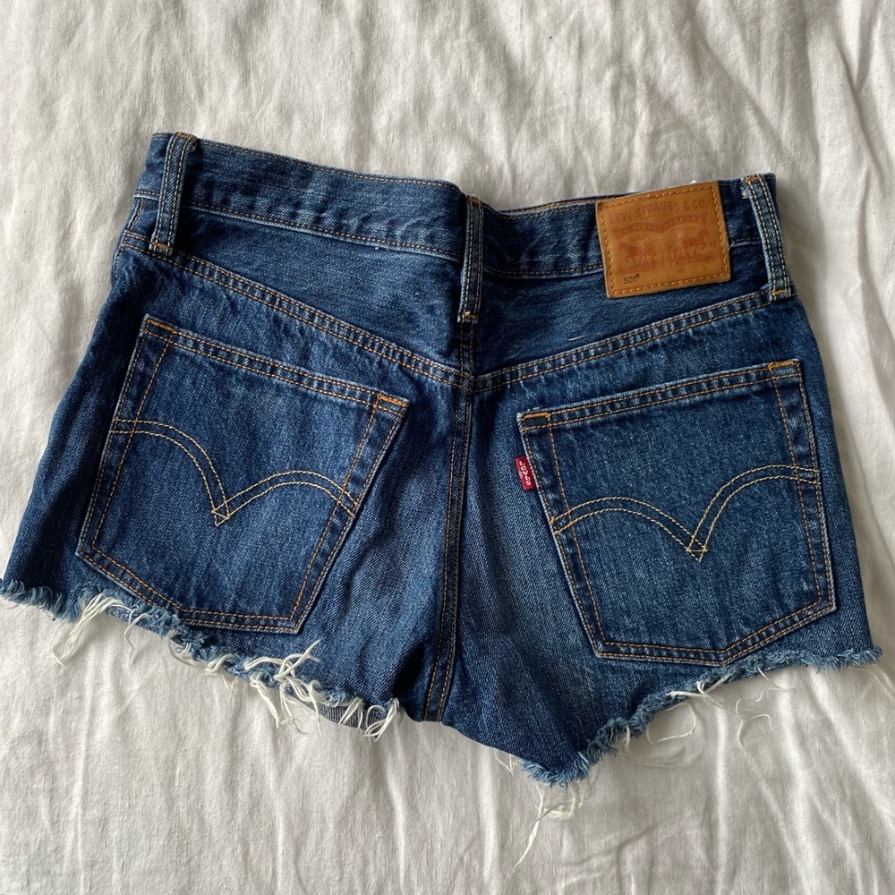 Levi's 501 cut off shorts, size 25